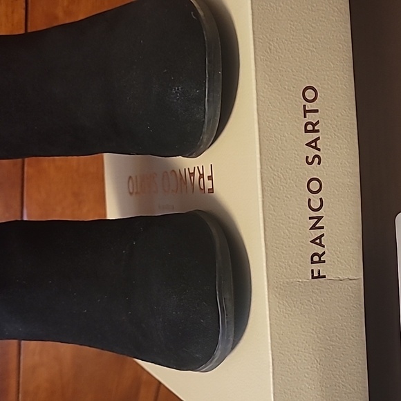 Franco Sarto suede ankle boots; Size 5-1/2 - Picture 9 of 10